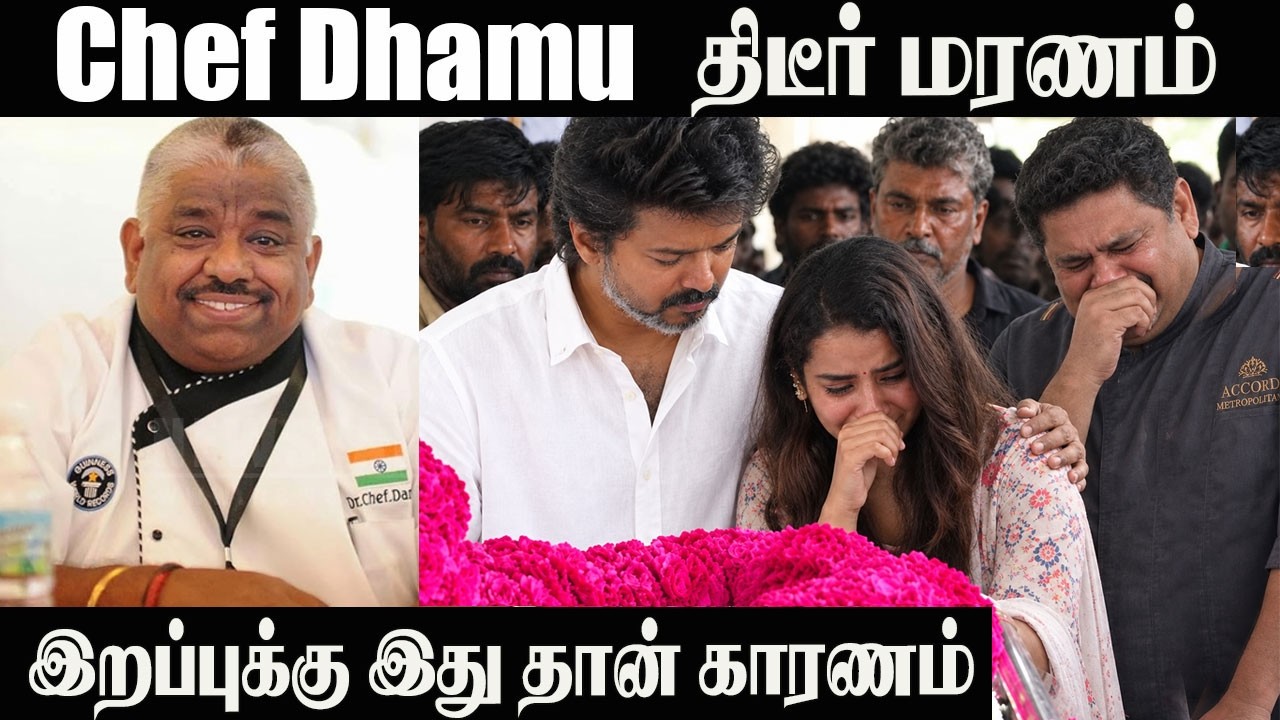 Chef Damu Passed Away💔CM Vijay | Cook With Comali | Venkatesh Bhat | Sivaangi | Celebrity Tribute