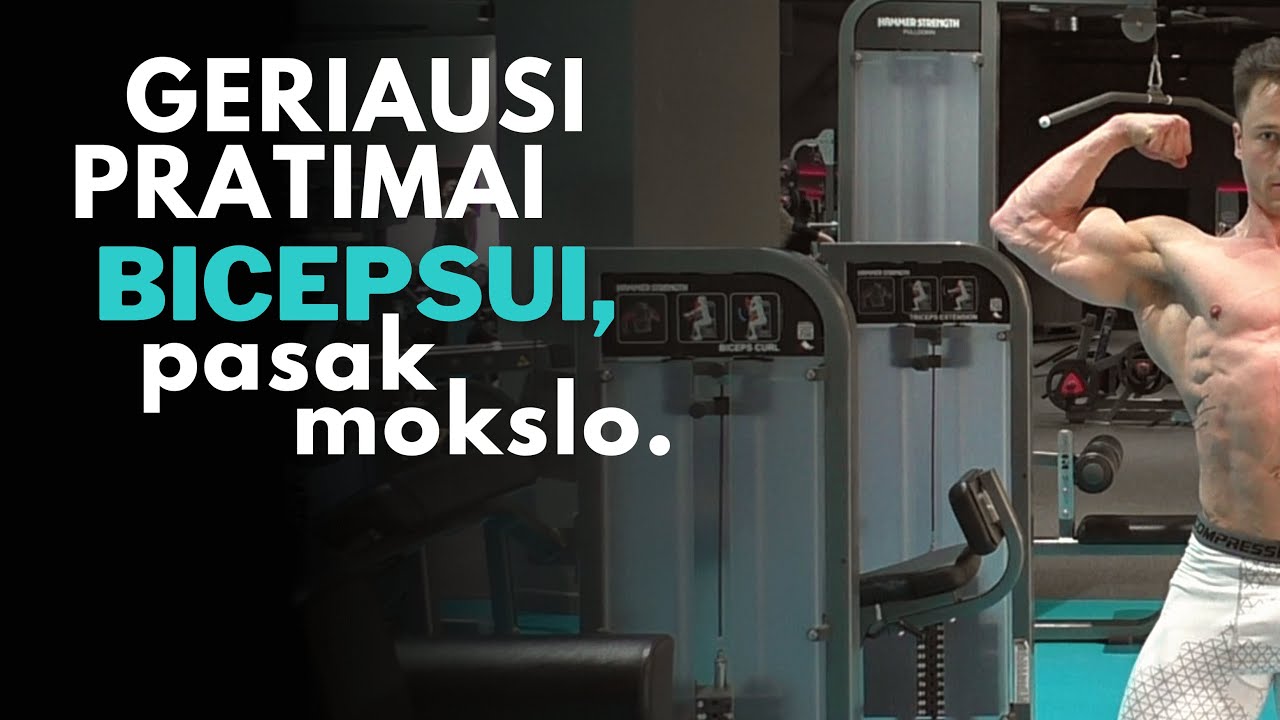 Geriausi pratimai BICEPSUI, pasak mokslo 💪