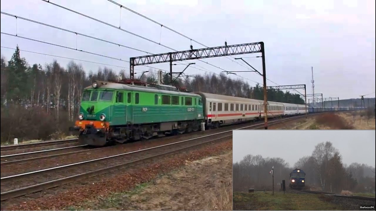Pożegnanie pociągu EC Wawel (SU46, EU07, EP08, EP09)