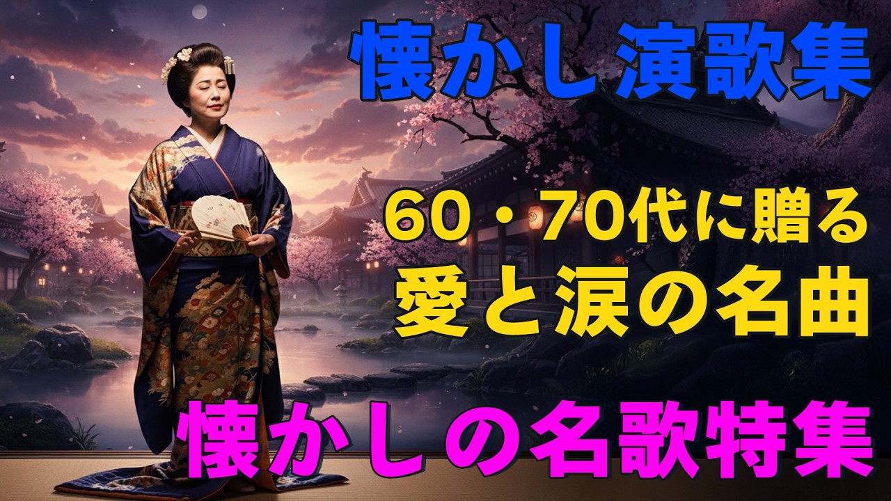 昭和の演歌メドレー 🌸60代、70代の方にも安心して聴いていただける日本の演歌