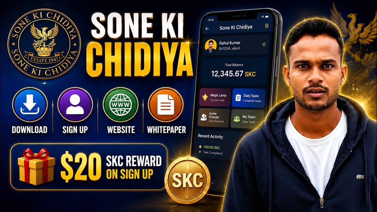 Sone Ki Chidiya App Full Guide 2026 | Download Signup Whitepaper SKC Rewards