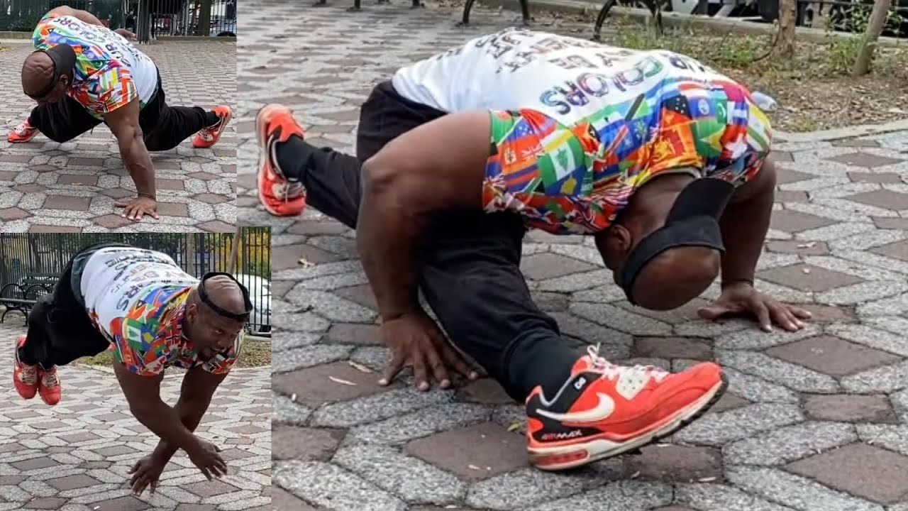 300 Pounds of Muscle: Watch a 300-Pound Man Master Push-Up Variations! | That's Good Money
