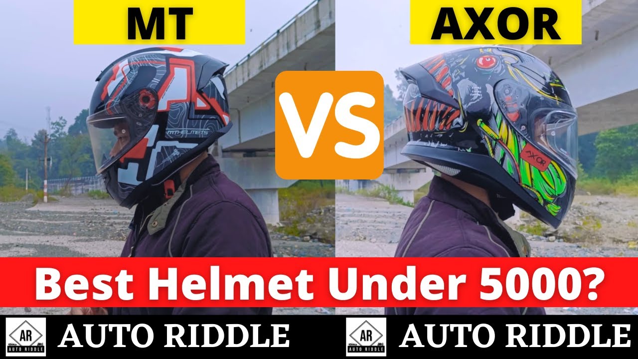 Axor Vs MT | Best Helmet Under 5000 | MT Hummer Code Gloss Vs Axor Apex Seadevil