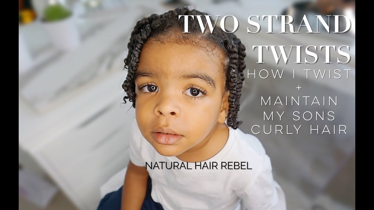 NATURAL HAIRSTYLE FOR KIDS • TWO STRAND TWISTS ON BOYS HAIR • TODDLER EDITION
