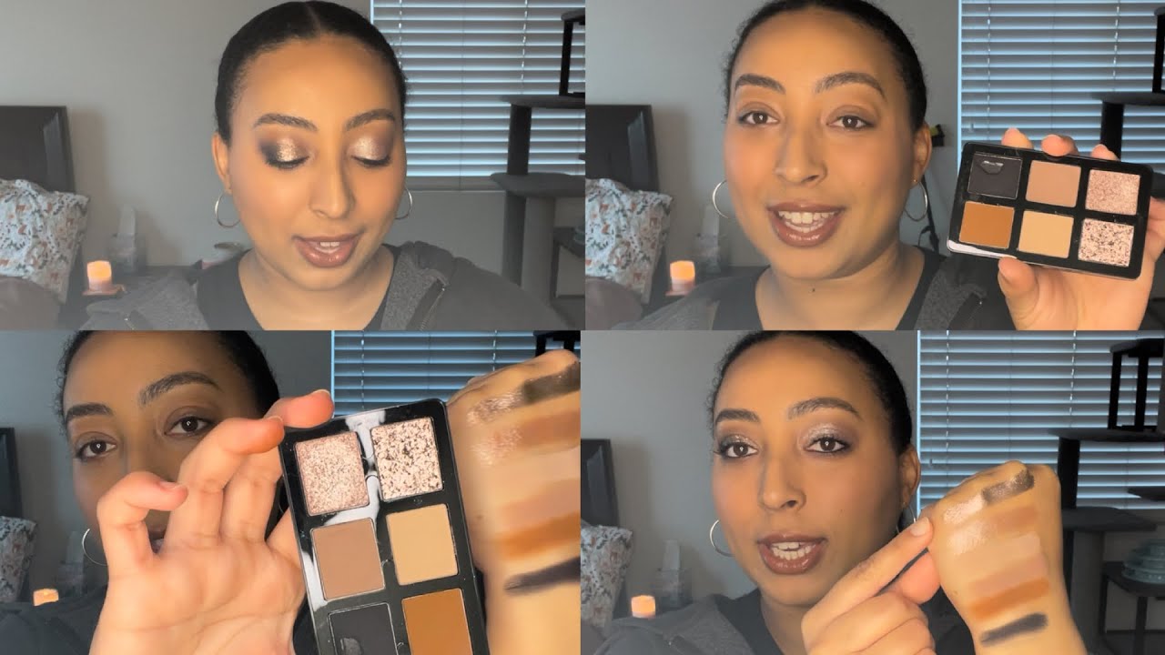 Danessa Myricks Mini Everyday Magic Neutral Freedom Palette -- Swatches & Two Looks Using All Shades