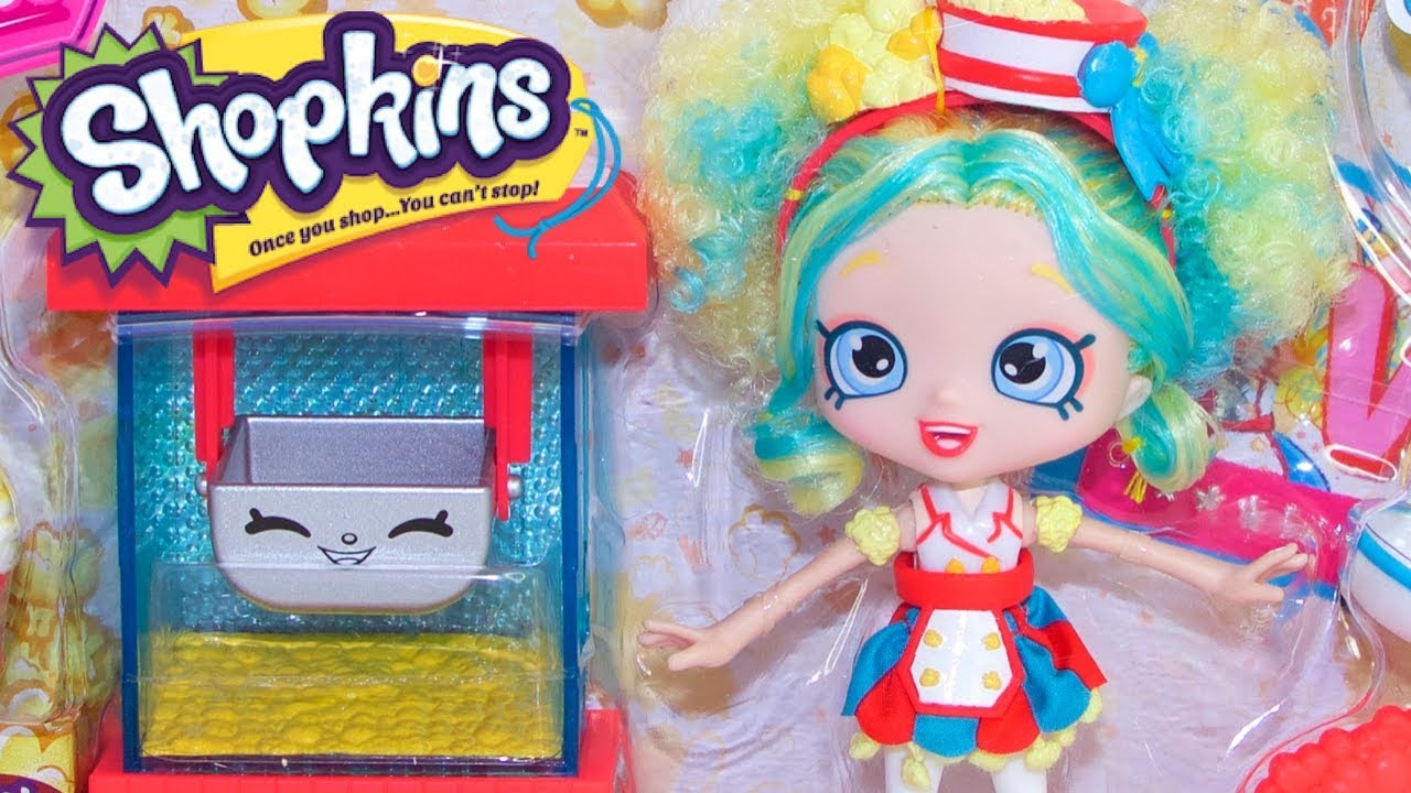 SHOPKINS Popette's Popcorn Stop | Cinema Popcorn Cart + 5 EXCLUSIVE Shopkins