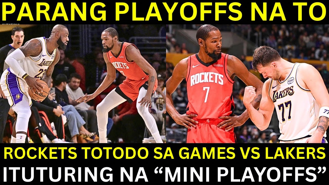 Rockets ITUTURING na Playoff Game ang Laro vs Lakers | GSW Malapit na Malagay sa 10th Seed