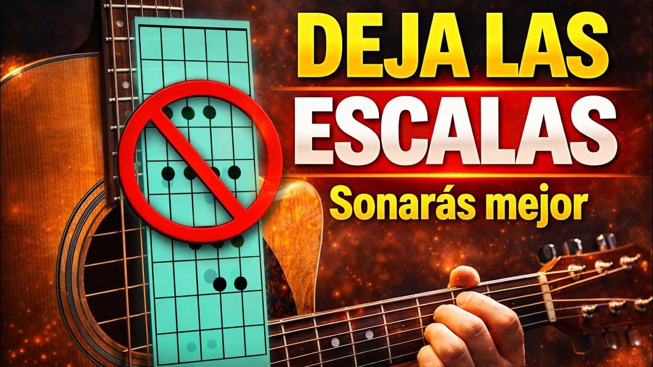Si solo tocas escalas, vas a sonar aburrido (haz esto mejor)