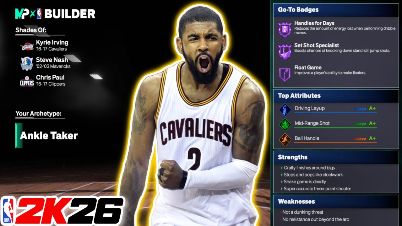 Лучший билд Кайри Ирвинга из «Кливленд Кавальерс» в NBA 2K26