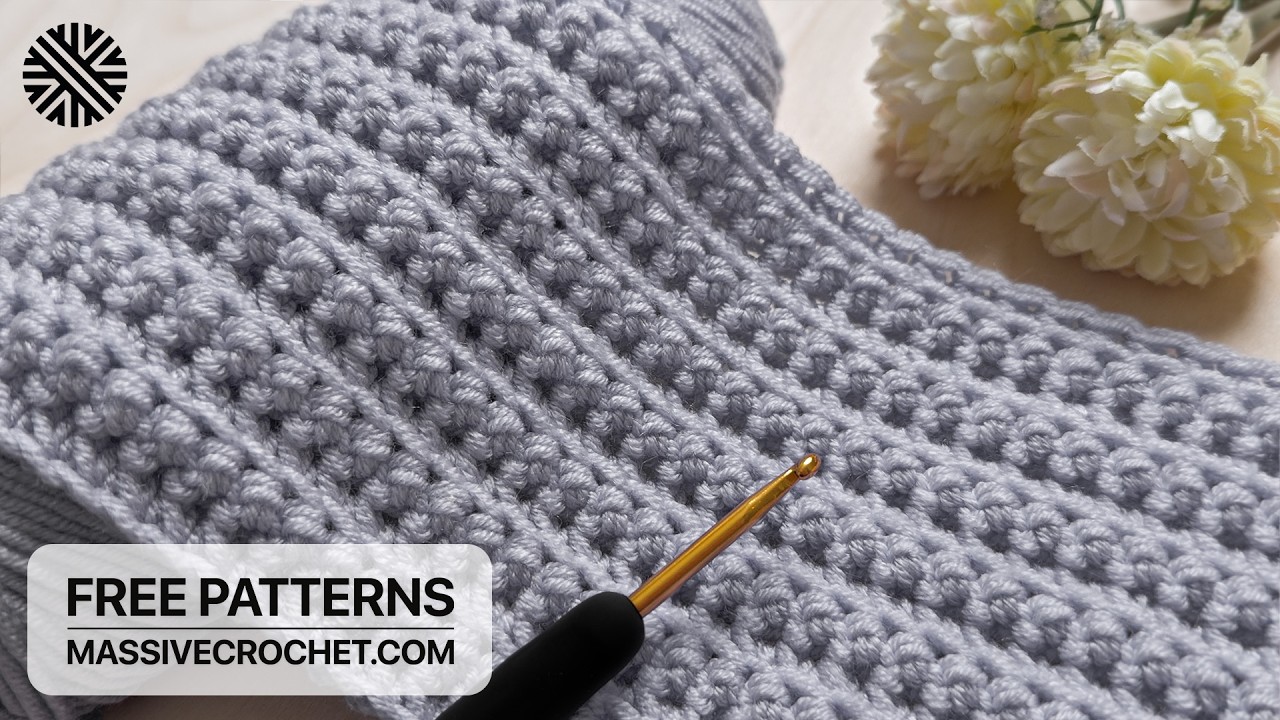 SUPER-DUPER EASY (1 ROW REP) Crochet Pattern for Beginners! 👍 Crochet Stitch for Baby Blanket & Bag