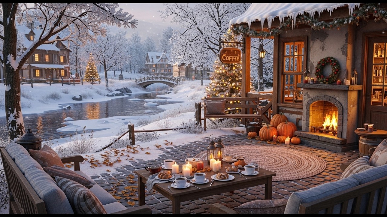 Soft Winter Jazz ❄ Cozy Cafe Ambience for Relaxation and Clear Mental Space
