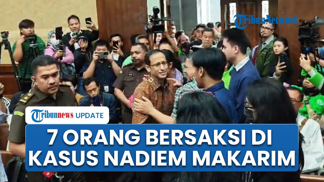 7 Saksi Hadir di Sidang Lanjutan Dugaan Korupsi Nadiem Makarim, Eks Menteri Genggam Tangan Istri