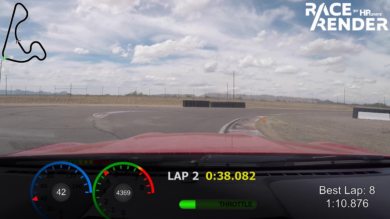 GT350 @ Bondurant West Track Race Render 3 Test