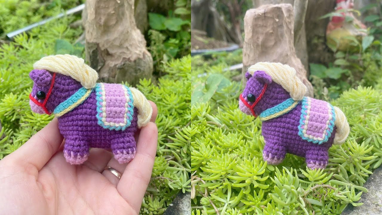 CROCHET HORSE| Hướng dẫn móc bé ngựa siêu dễ thương(phần 2)