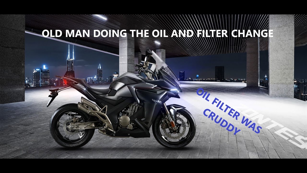 OLD MAN AND HIS ZONTES 310X OIL AND FILTER CHANGE AT HOME