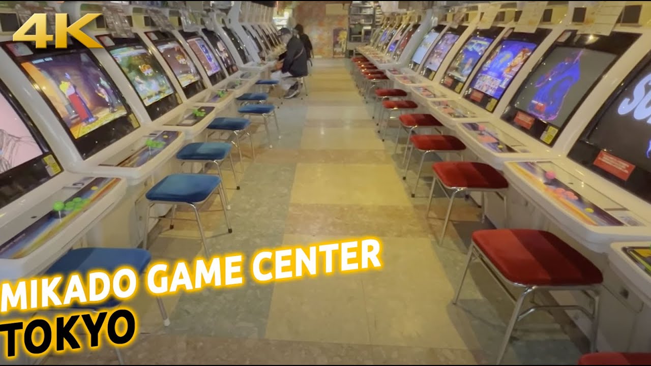 Tour at the mythic Mikado japanese Arcade game center in Takadanobaba, Tokyo, Japan · 4K