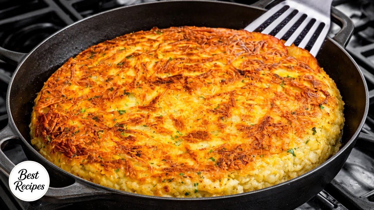 I’ve Never Had Cheesy Potatoes Taste This Good Before 😋 Crispy Skillet Dinner