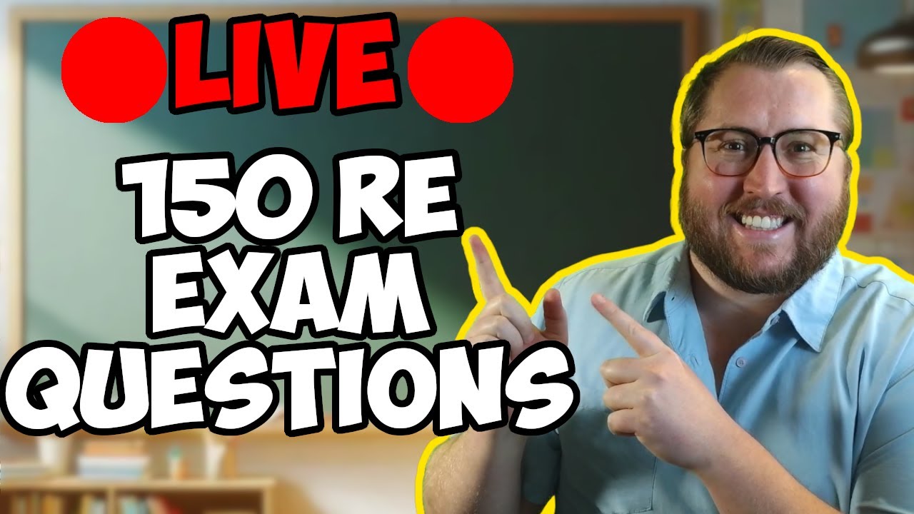 🔴 LIVE 🔴 150 Real Estate Practice Questions for the Exam in 2025