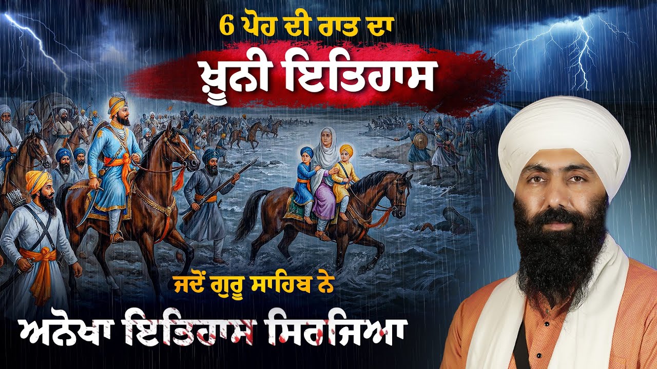 6 ਪੋਹ ਦਾ ਇਤਿਹਾਸ I ਆਨੰਦਪੁਰ ਛੱਡਣਾ | Sahibzade I Guru Gobind Singh I Baba Banta Singh 