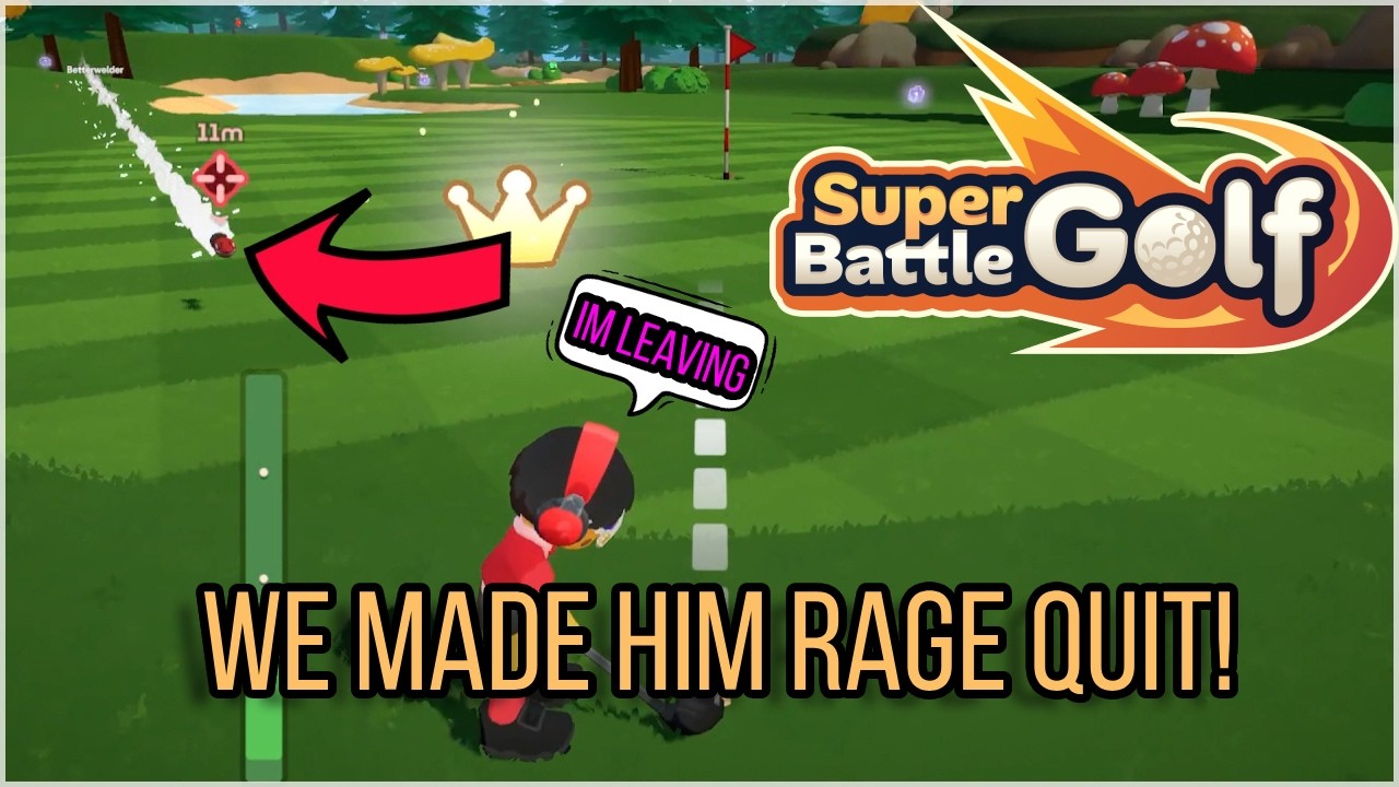 He Raged Quit FOR NOTHING! | Super Battle Golf | Funny Moments