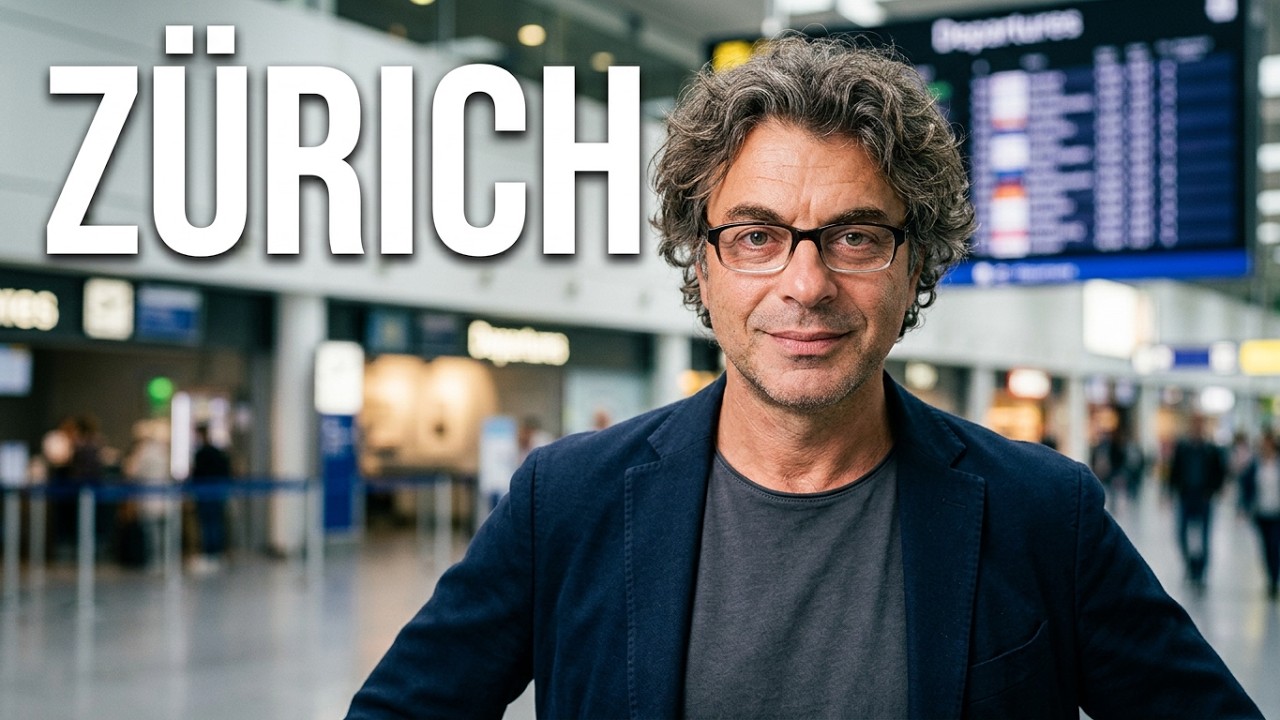 Ein Russe am Zuricher Flughafen