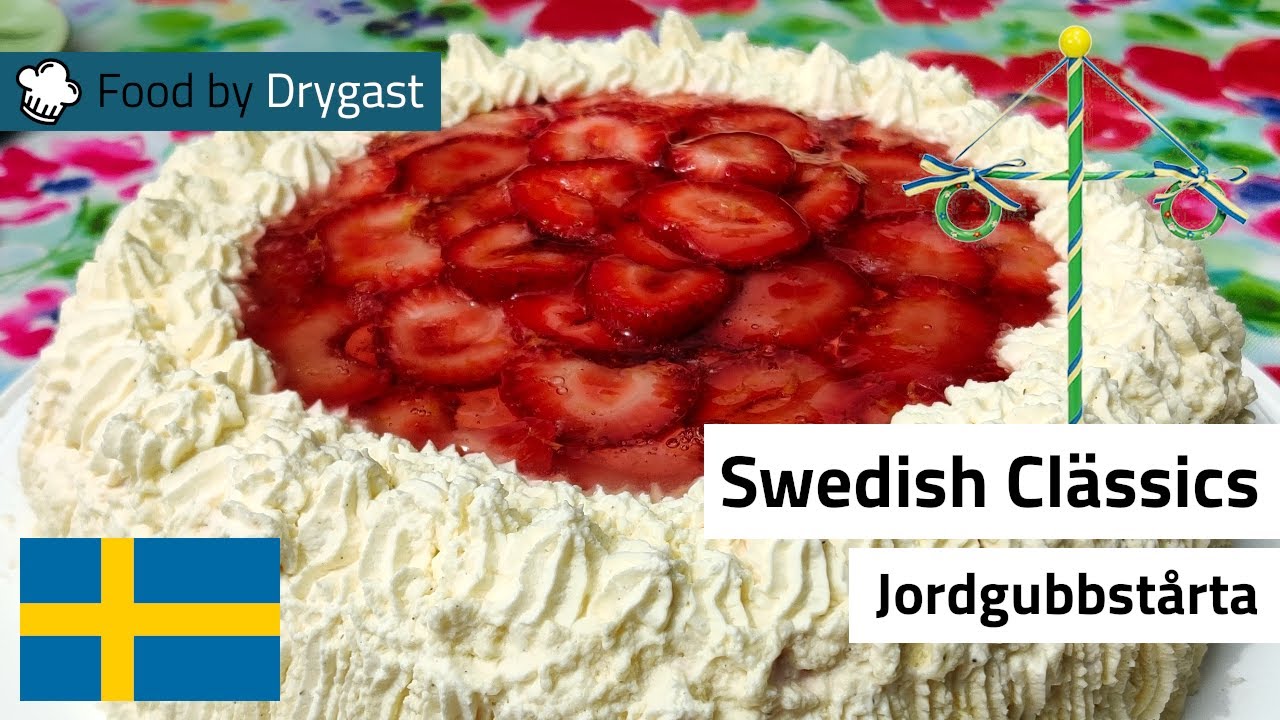 Easy Swedish strawberry cake - 