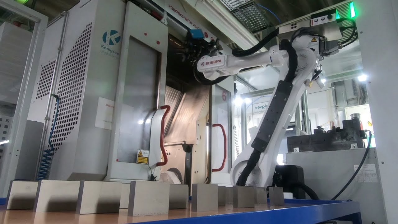 Automation einer HERMLE C20U CNC-Maschine