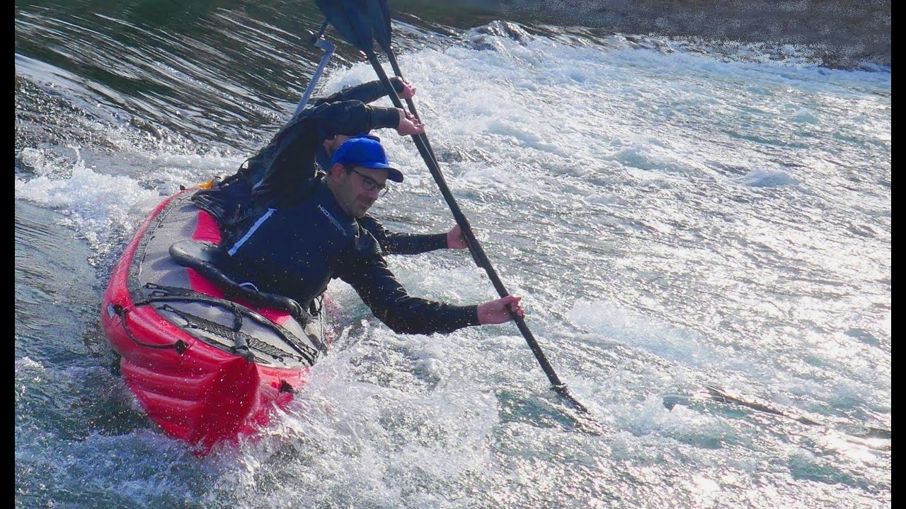 Test du kayak gonflable Gumotex SEASHINE à Brest et sur la Loire
