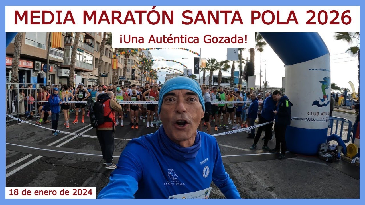 🏃🏽‍♀️ MEDIA MARATÓN DE SANTA POLA 2026 🏃🏽 ¡Una Auténtica Gozada! #santapola #running #halfmarathon