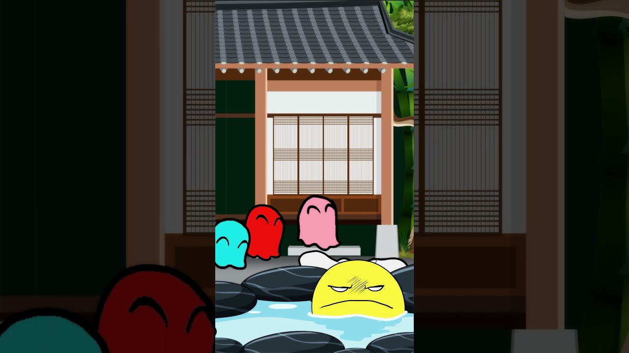 Japan Pacman in the beauty center vs ghosts