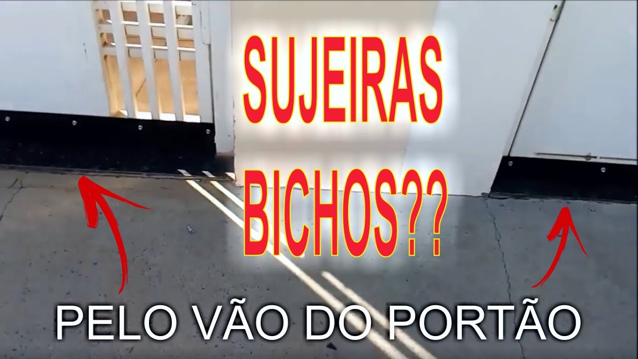COMO FECHAR O ESPAÇO ENTRE O PORTÃO BASCULANTE E A SOLEIRA - PAULO FERREIRA