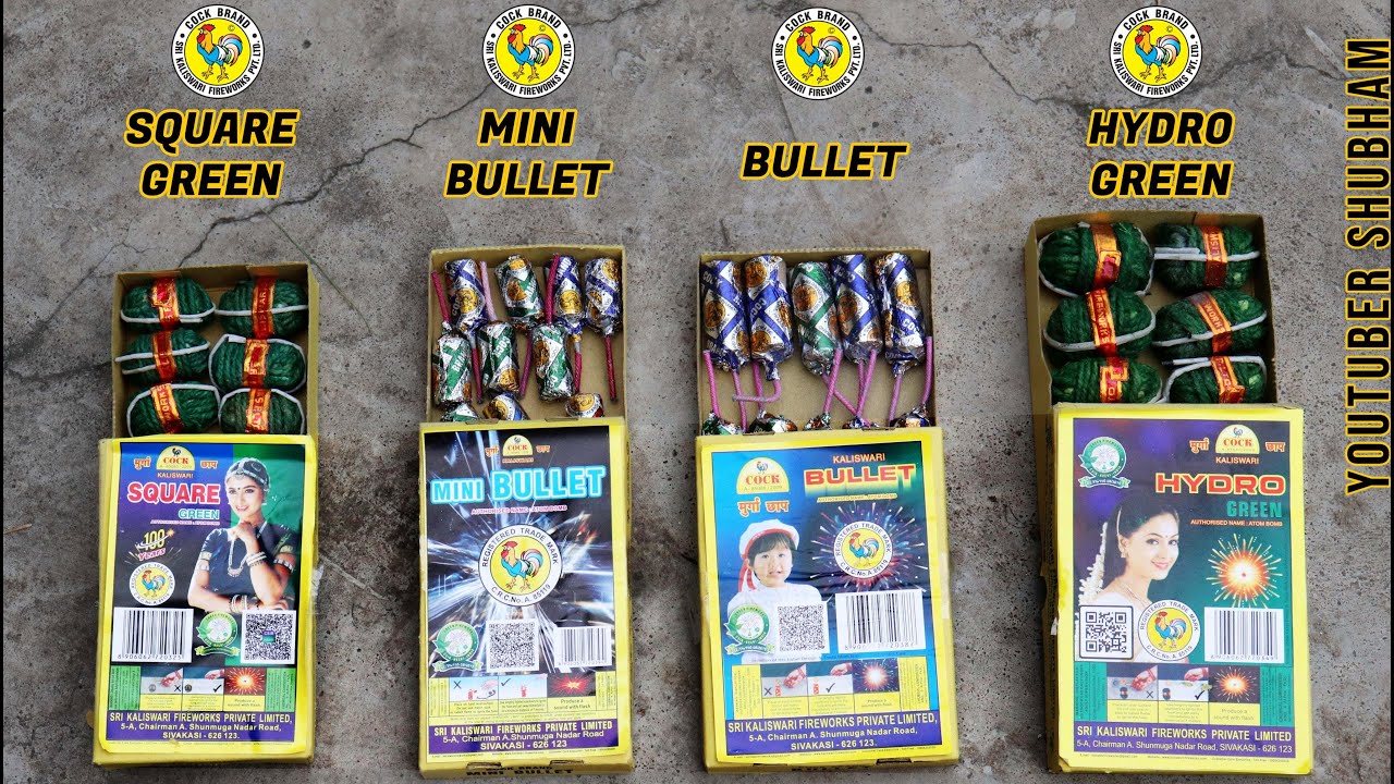 Square Green vs Hydro Green vs Mini Bullet vs Bullet - Diwali