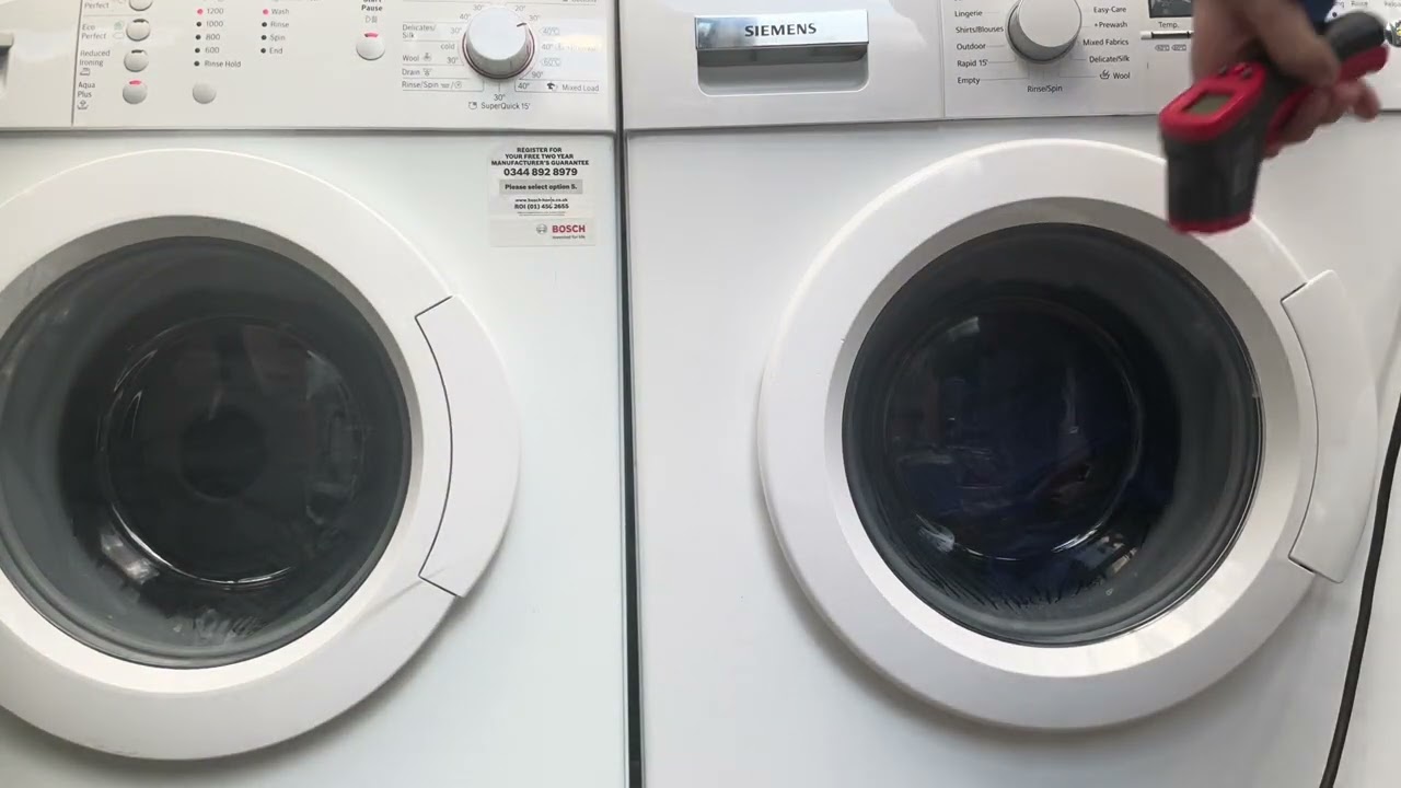 Wash race Siemens E14-46 vs Bosch classixx 7 varioperfect cotton 40 speed perfect extra rinse