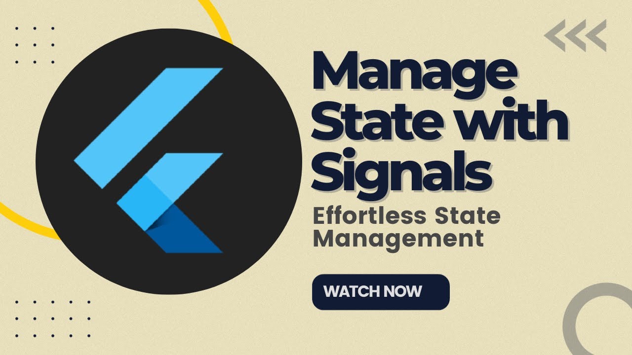 First Look - Manage States in your Flutter App with Signals