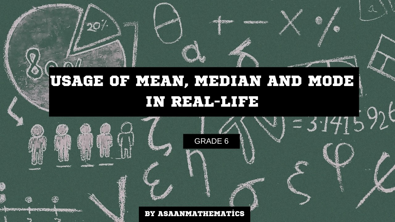 USAGE OF MEAN, MEDIAN & MODE