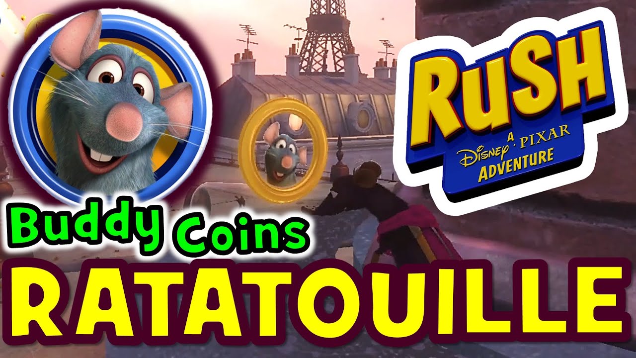 Ratatouille World (ALL BUDDY COINS) - Rush A DisneyPixar Adventure NO COMMENTARY GAMEPLAY