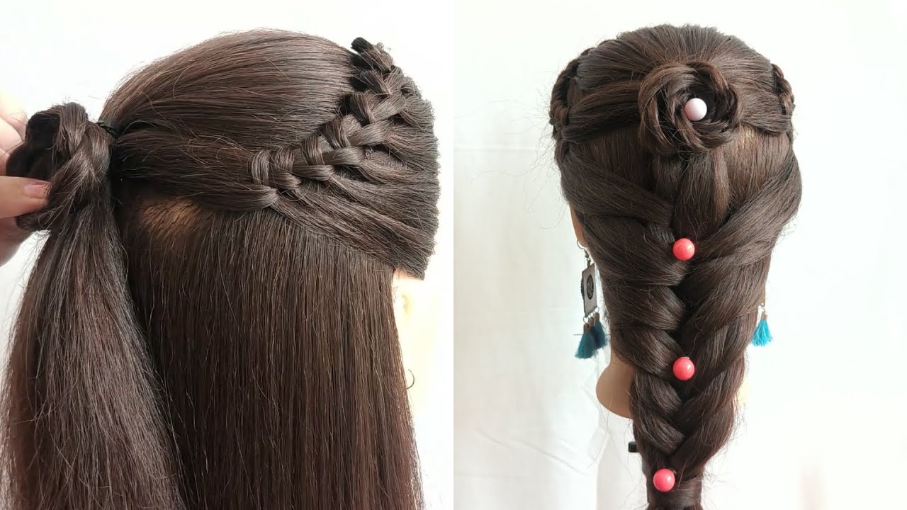 Simple Long Hair Ponytail | Hairstyle for Girl | Easy Hairstyle For Wedding | Girl Hairstyle