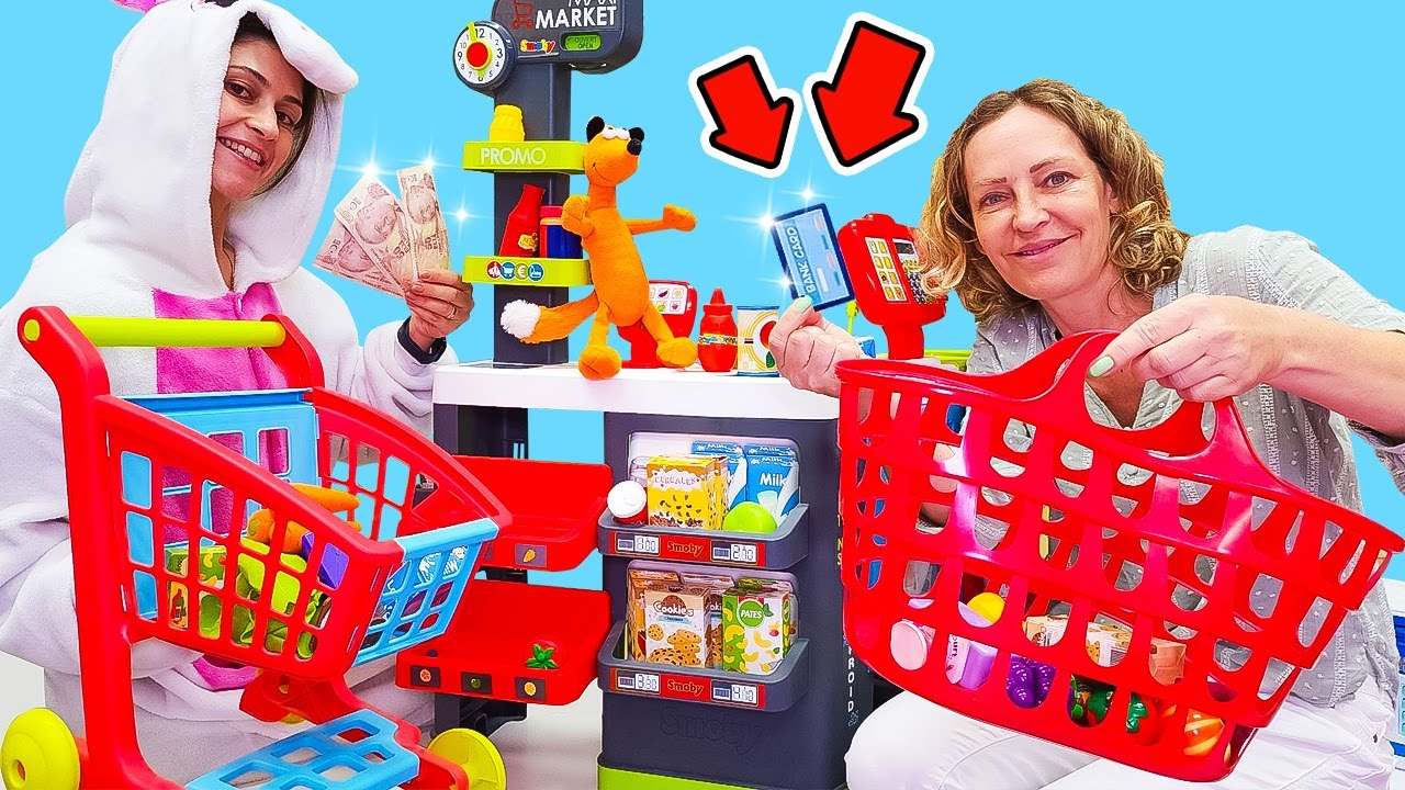 Einkaufen f&uuml;r das Einhorn Caf&eacute; - Spielen mit Nicole und dem Einhorn. Spielzeug Video