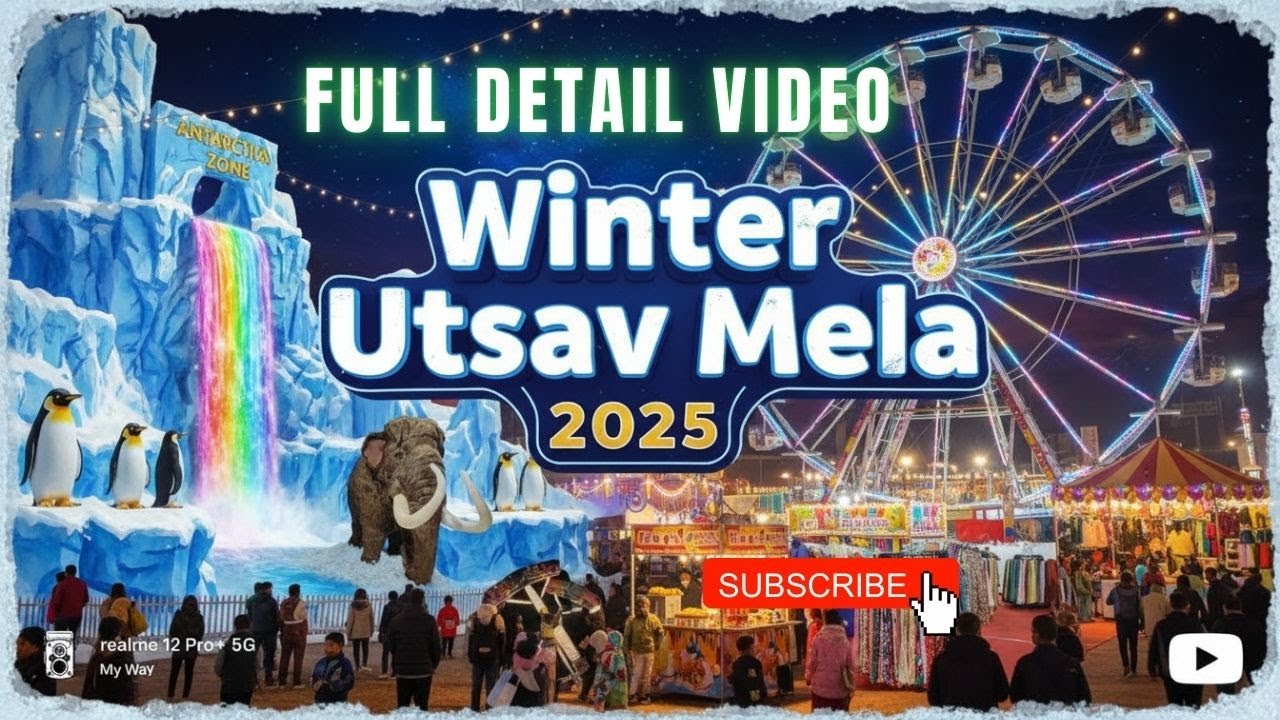 Winter Utsav Mela 2025 | Experience Antarctica Zone & Waterfall at Necklace Road Hyderabad
