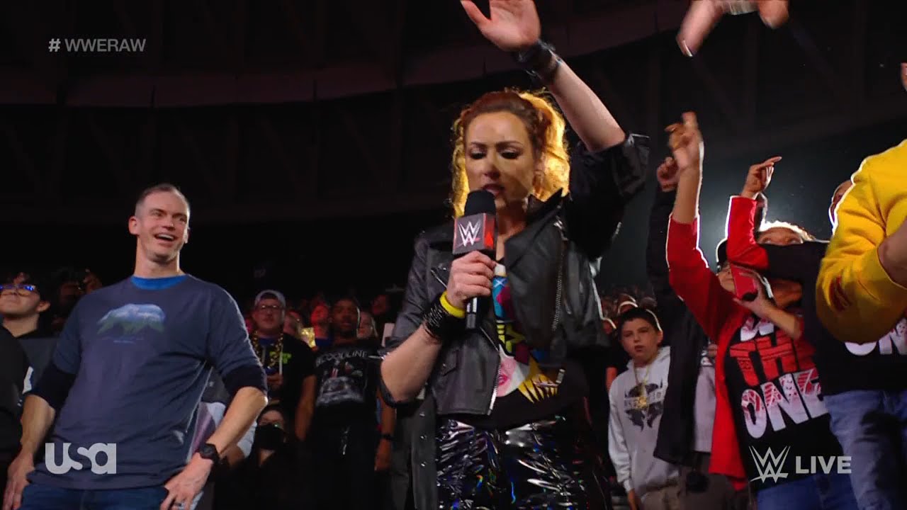 Becky Lynch does promo in the crowd and is attacked by Damage CTRL - WWE RAW November 28, 2022