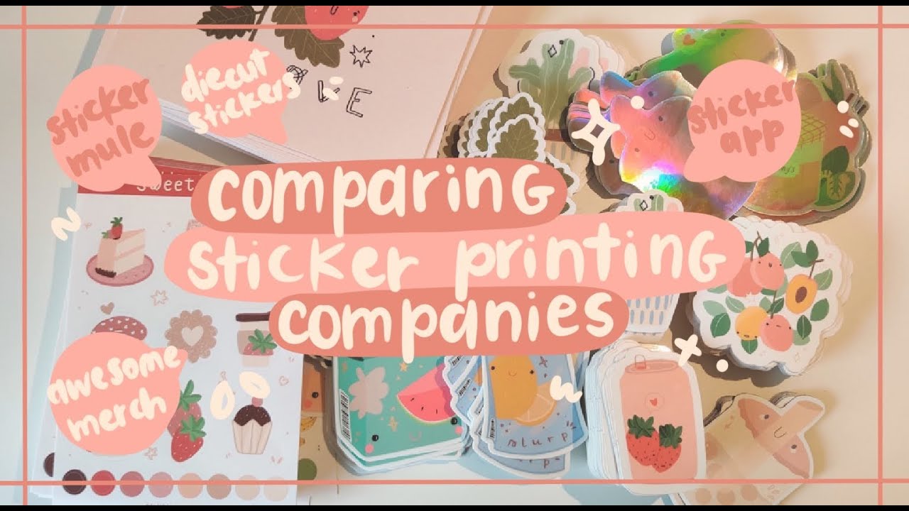 huge sticker UNBOXING ~ comparing stickers from sticker app, sticker mule, awesome merch and more