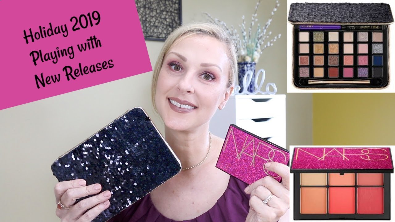 Trying NEW Makeup| Holiday Releases 2019 | NEW TARTE, NARS | Mature Beauty over 50