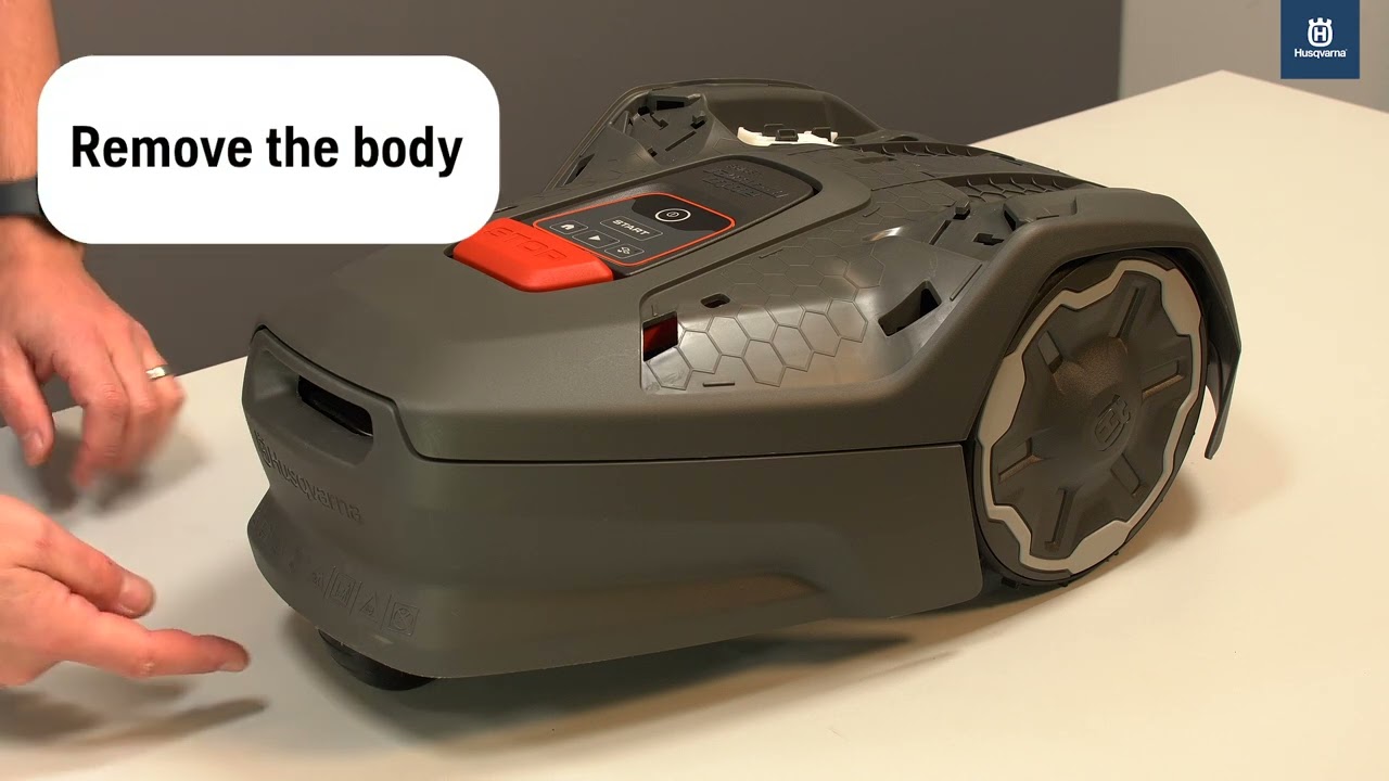 How to remove and install the body - Husqvarna Automower® Aspire™ R4