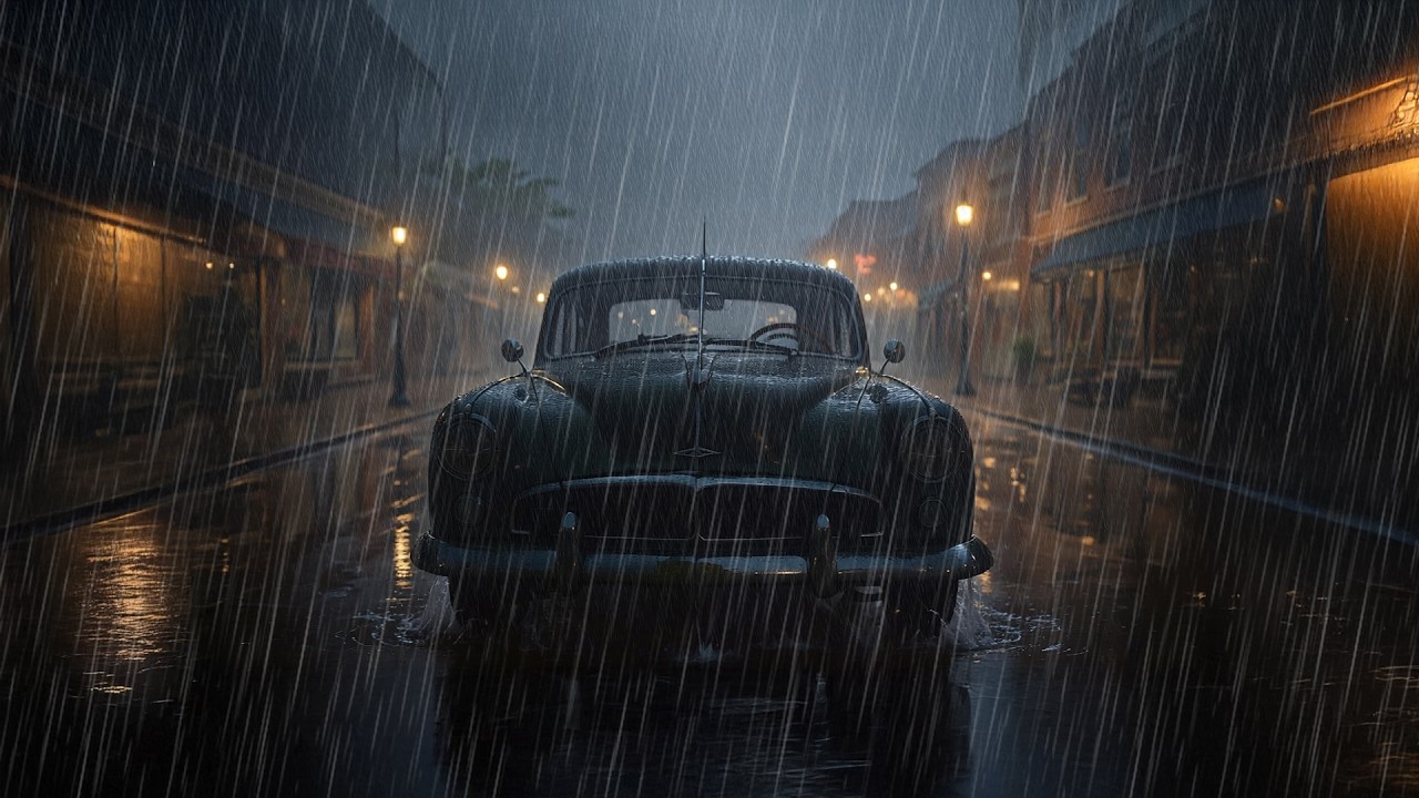 Heavy Rain on Car Windshield at Night | Cozy Sleep Ambience (3 Hours)