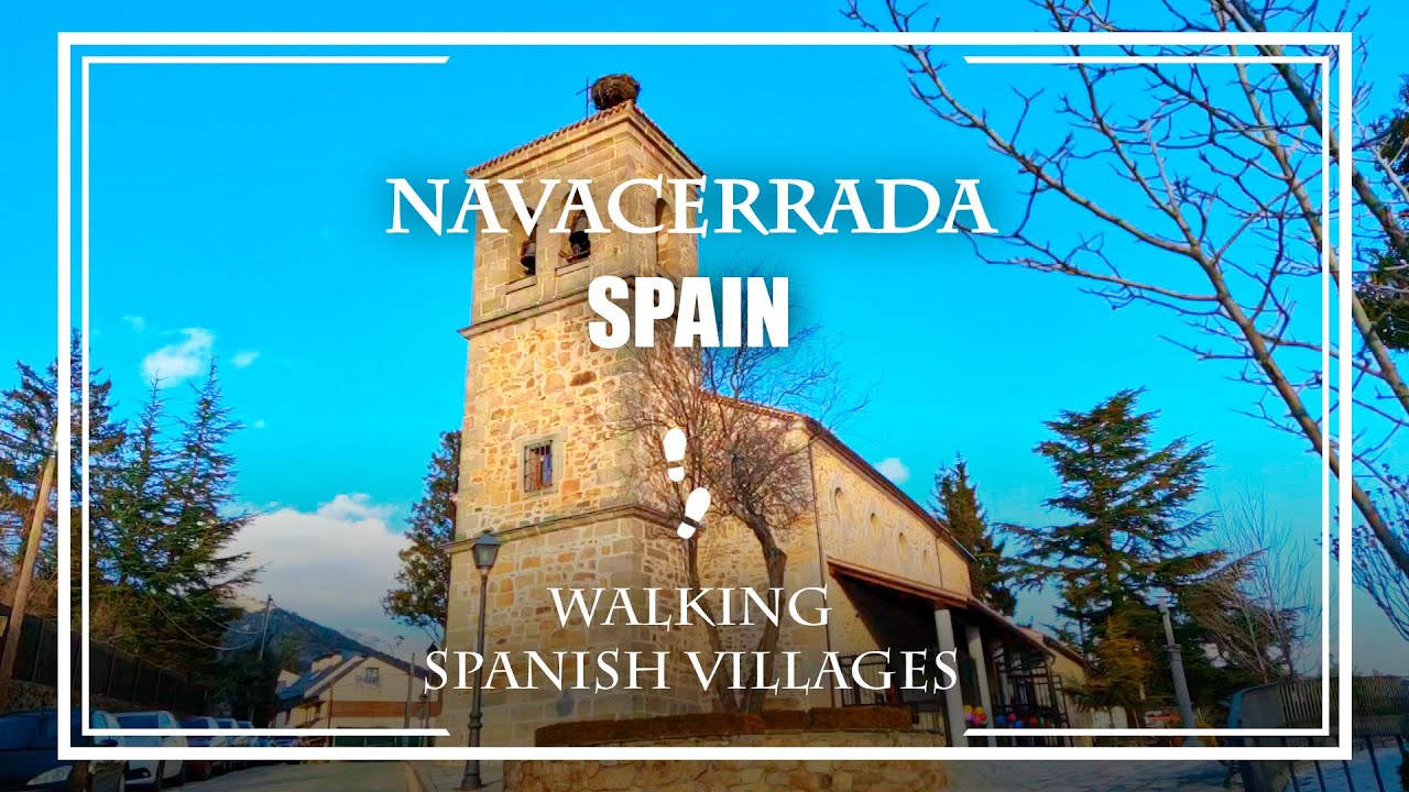 Relaxing walk  in Spain - Navacerrada Village from Madrid (HD 60 fps)