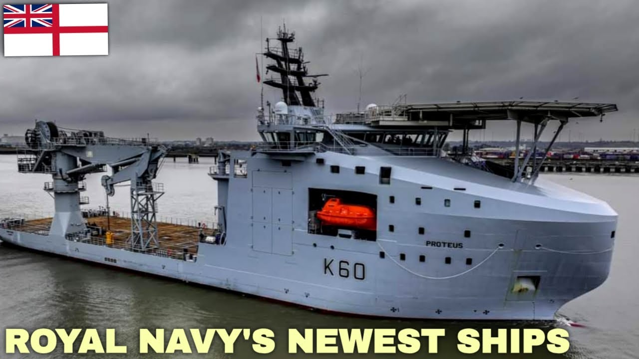 Royal Navy welcomes its newest surveillance ship 'Proteus' which can detect underwater threats