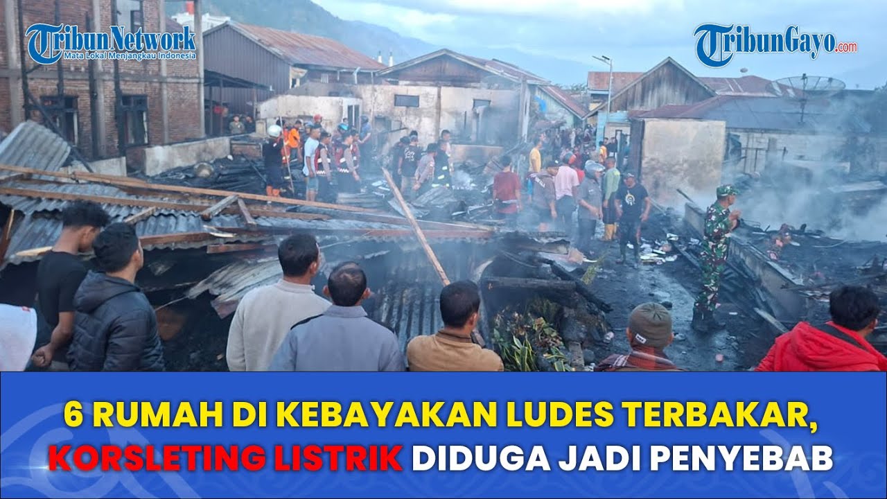 6 Rumah Warga di Kebayakan Ludes Terbakar, Diduga Karena Korsleting Listrik
