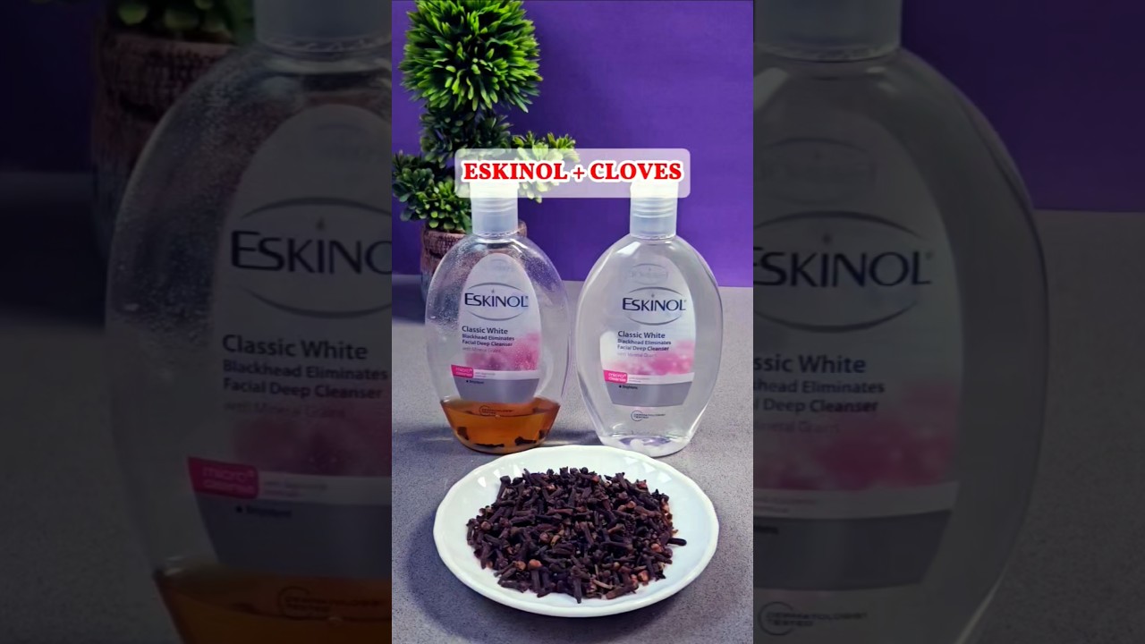 Work Wonders! Put Cloves in Eskinol if You have Pimples and Acne #youtubeshorts #diy #shortsvideo