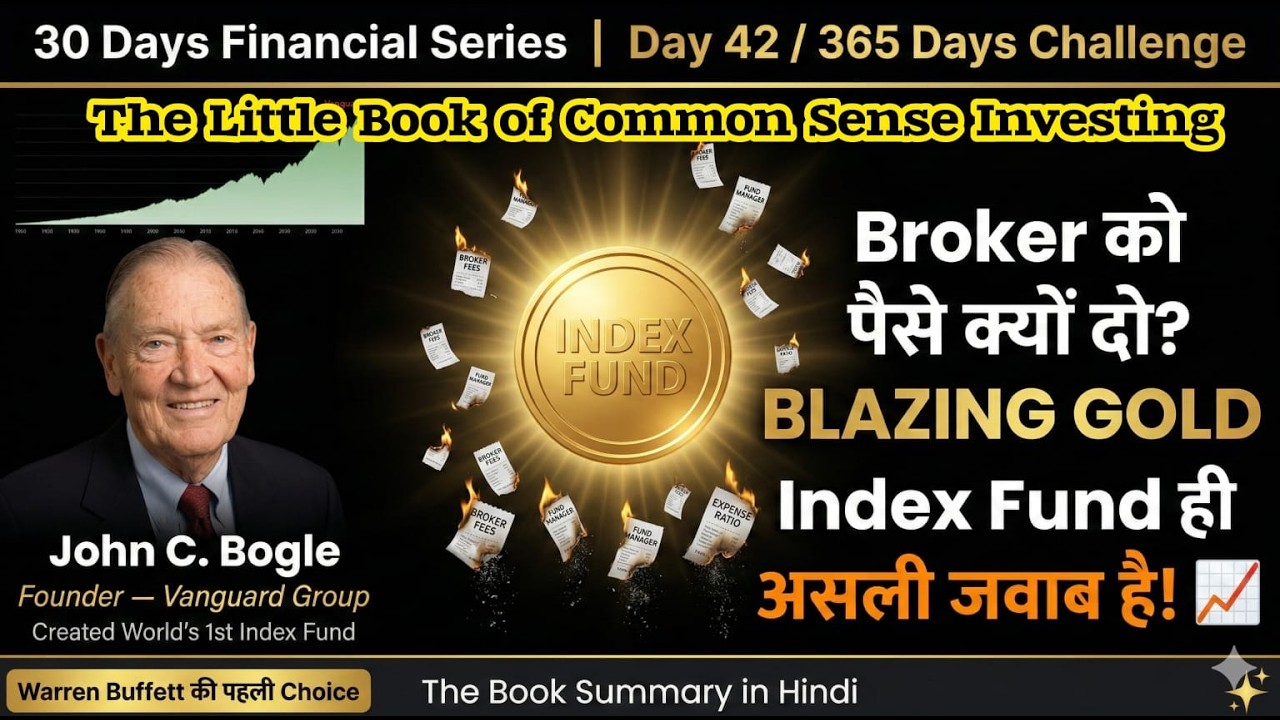 42/365 Days | Warren Buffett ने जिसे Hero कहा John Bogle | The Little Book of Common Sense Investing