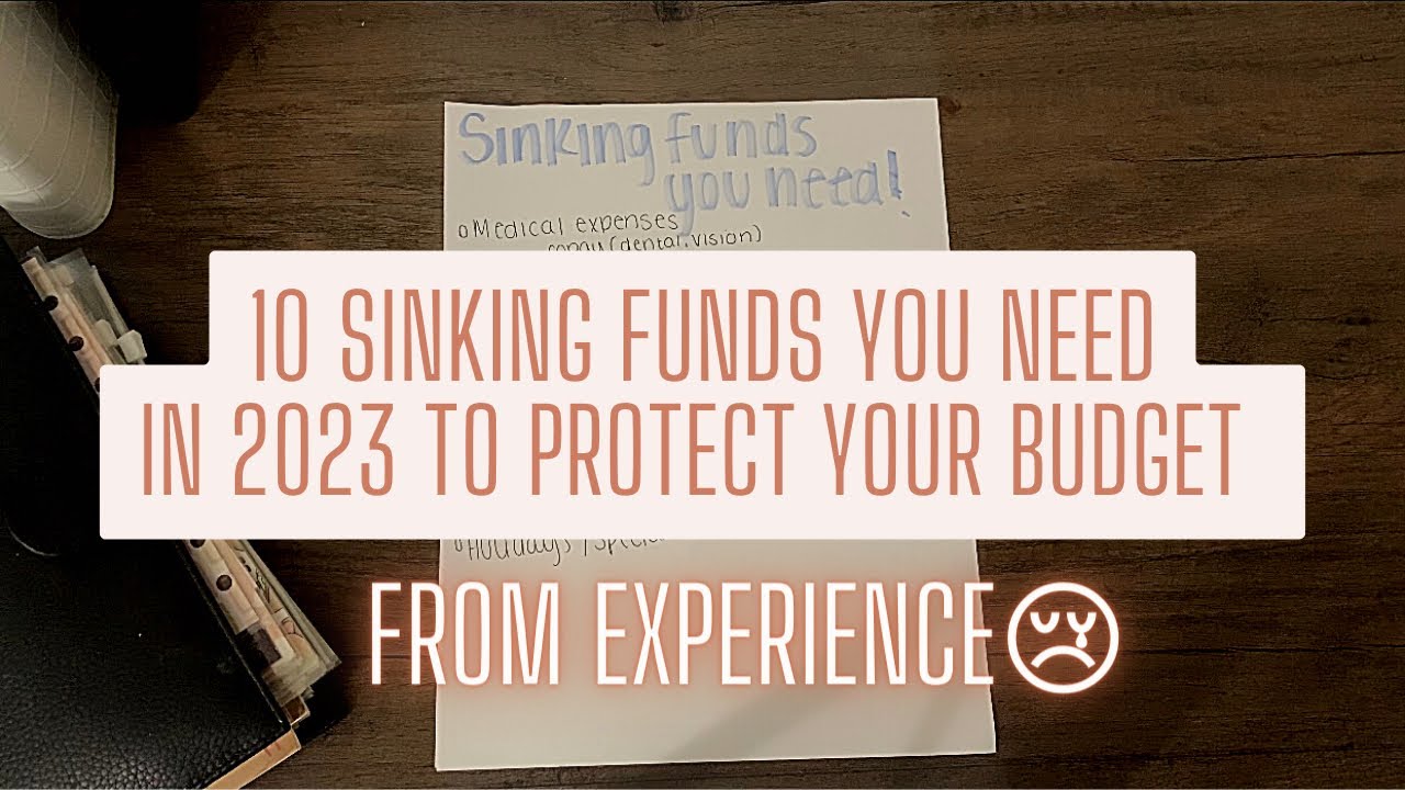 10 SINKING FUNDS YOU NEED TO SAVE YOU BUDGET & AVOID GOING INTO DEBT (from experience 😢)